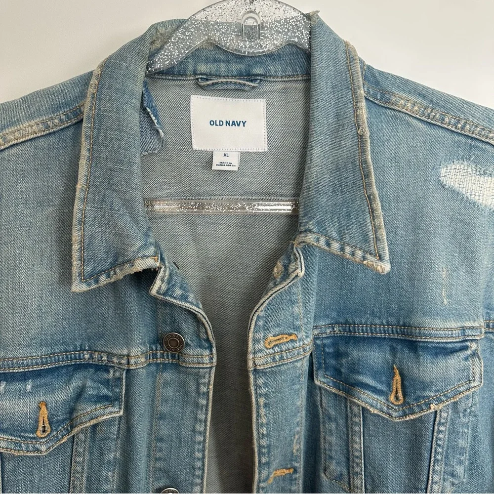 Old Navy Light Blue Denim Jacket - Picture 2 of 3